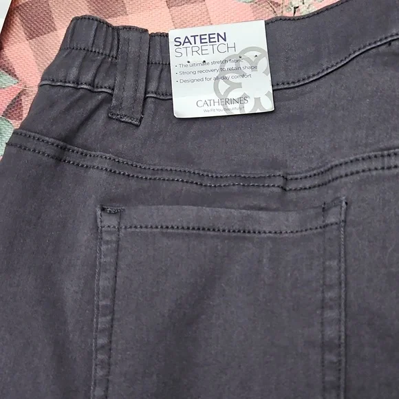 Womens Plus Sateen Stretch Jean type pants - Picture 1 of 3